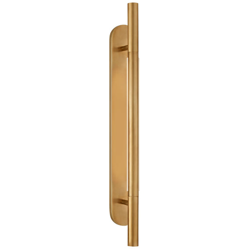 Rousseau Medium Bracketed Wall Sconce in Antique-Burnished Brass