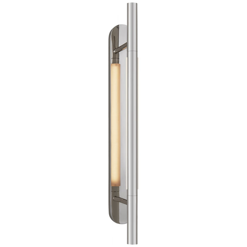 Rousseau Medium Bracketed Wall Sconce in Polished Nickel