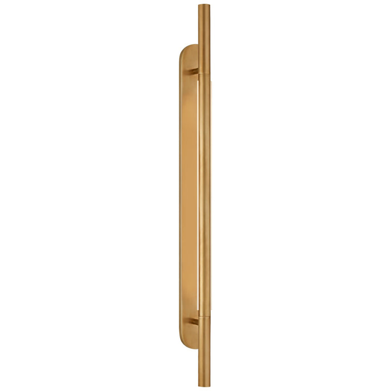 Rousseau Large Bracketed Wall Sconce in Antique-Burnished Brass