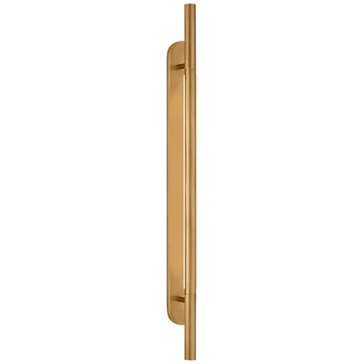 Rousseau Large Bracketed Wall Sconce in Antique-Burnished Brass