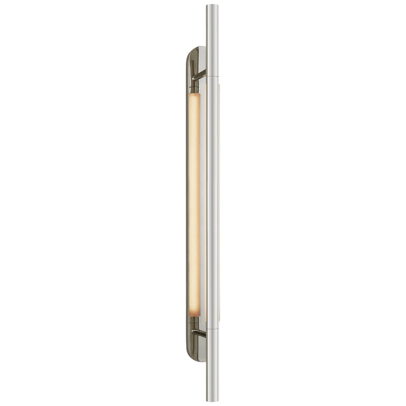 Rousseau Large Bracketed Wall Sconce in Polished Nickel