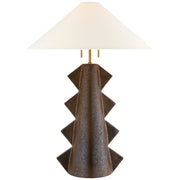 Senso Large 2-Light Table Lamp in Crystal Bronze