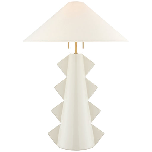 Senso Large 2-Light Table Lamp in Ivory