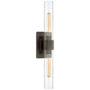 Presidio Petite Double 2-Light Wall Sconce in Bronze