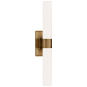 Presidio Petite Double 2-Light Wall Sconce in Hand-Rubbed Antique Brass