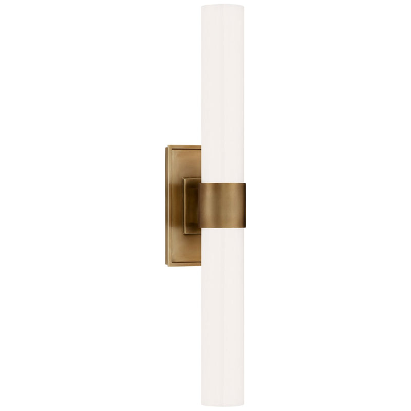Presidio Petite Double 2-Light Wall Sconce in Hand-Rubbed Antique Brass