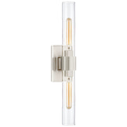 Presidio Petite Double 2-Light Wall Sconce in Polished Nickel