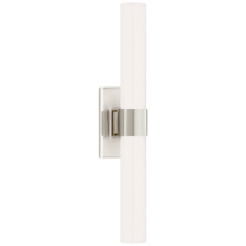 Presidio Petite Double 2-Light Wall Sconce in Polished Nickel