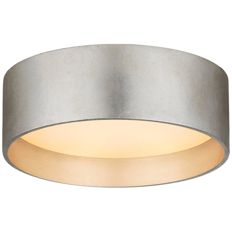 Shaw 5" Solitaire Flush Mount in Burnished Silver Leaf
