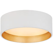 Shaw 5" Solitaire Flush Mount in Matte White