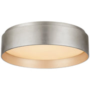 Shaw Small 11" Flush Mount in Burnished Silver Leaf