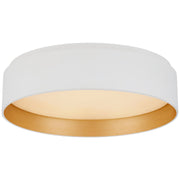 Shaw Small 11" Flush Mount in Matte White