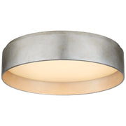 Shaw Medium 14" Flush Mount in Burnished Silver Leaf