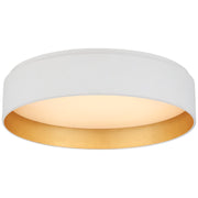 Shaw Medium 14" Flush Mount in Matte White