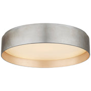 Shaw Large 17" Flush Mount in Burnished Silver Leaf