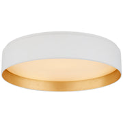 Shaw Large 17" Flush Mount in Matte White