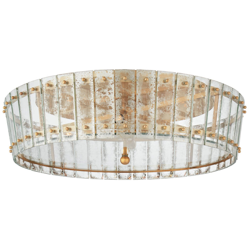 Cadence Large 4-Light Flush Mount in Hand-Rubbed Antique Brass