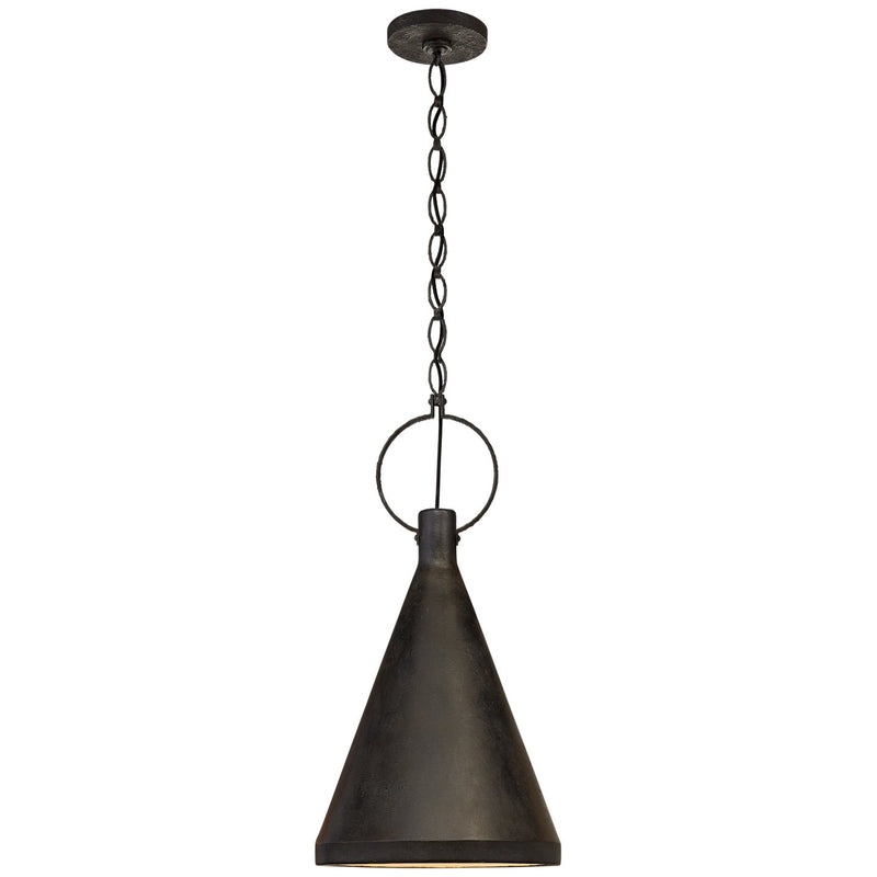 Limoges Medium Tall Pendant in Natural Rust