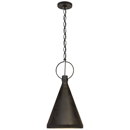 Limoges Medium Tall Pendant in Natural Rust
