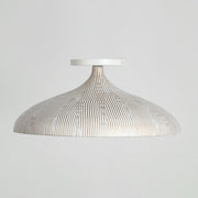 Fleur Flush Mount in White / Gold