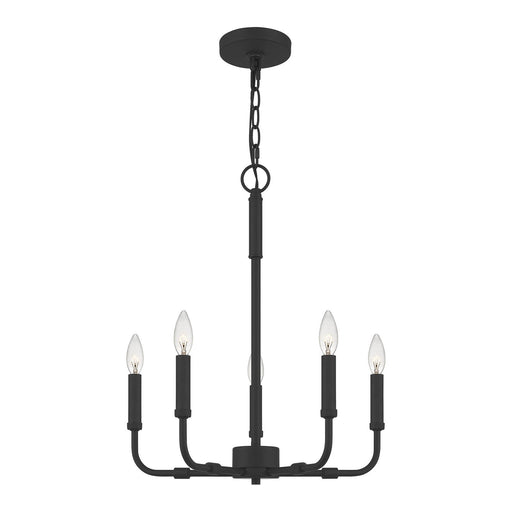 Abner 5-Light 18" Chandelier in Matte Black