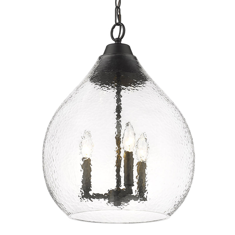 Ariella 3-Light Pendant in Matte Black
