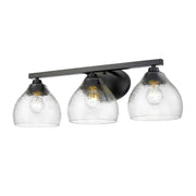 Ariella 3-Light Bath Vanity Light in Matte Black