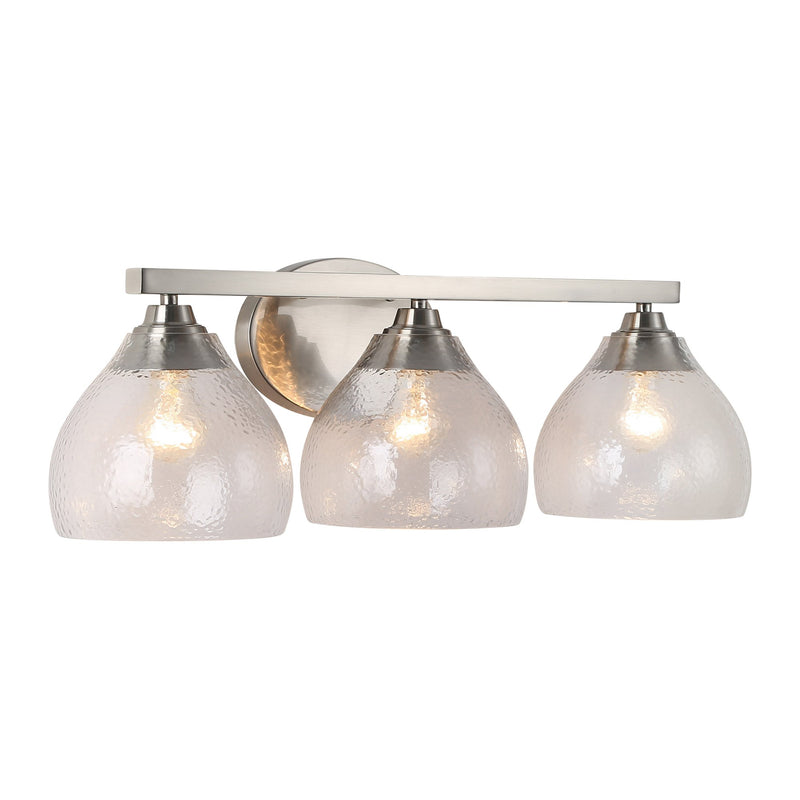 Ariella 3-Light Bath Vanity Light in Pewter