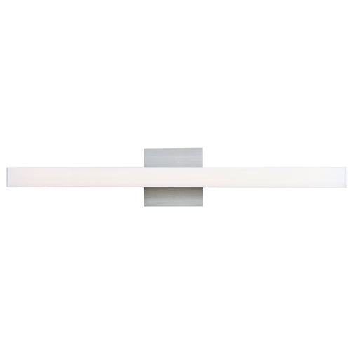 Sabre LED Vanity in Brushed Aluminum/Black, Chrome