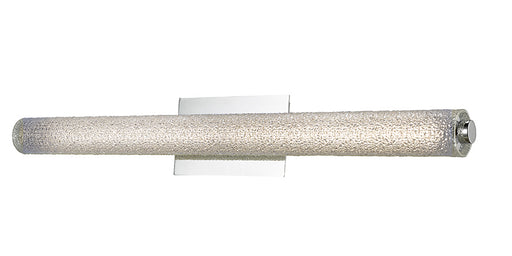 Radius 31" Hand Blown Diamond Glass Tube LED Vanity Light in Brushed Nickel - Lamps Expo