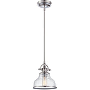 Grant Seeded Glass Mini Pendant in Brushed Nickel