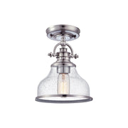 Grant Small Semi-Flush Mount in Brushed Nickel