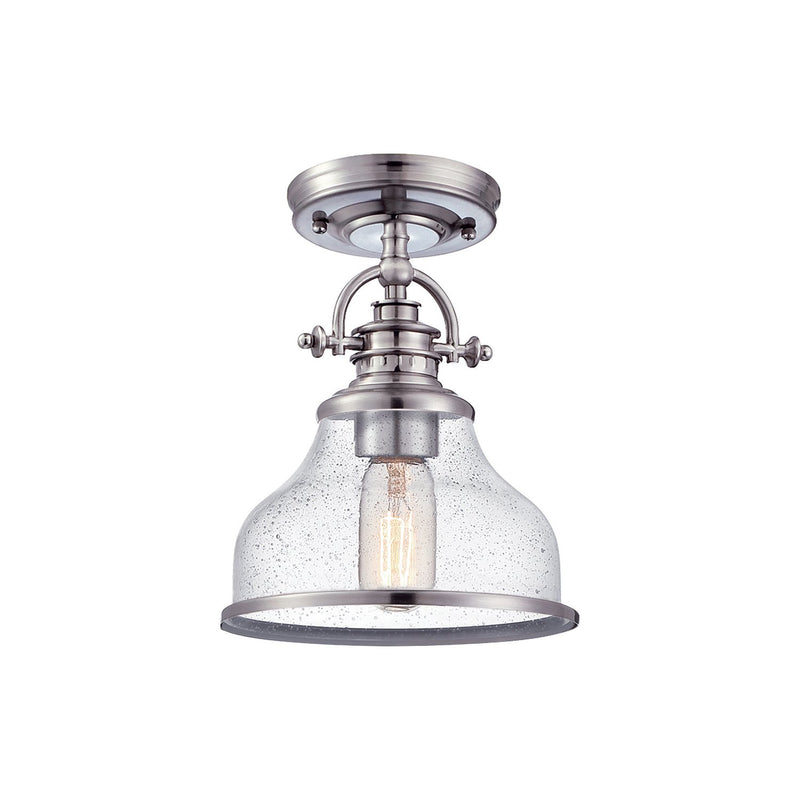 Grant Small Semi-Flush Mount in Brushed Nickel