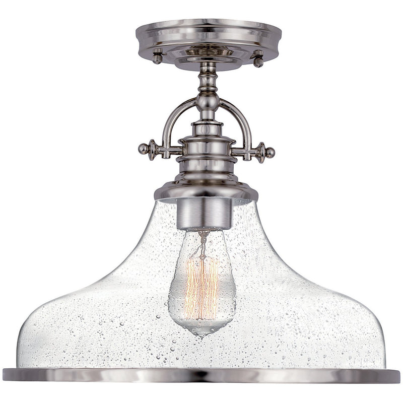 Grant Medium Semi-Flush Mount in Brushed Nickel