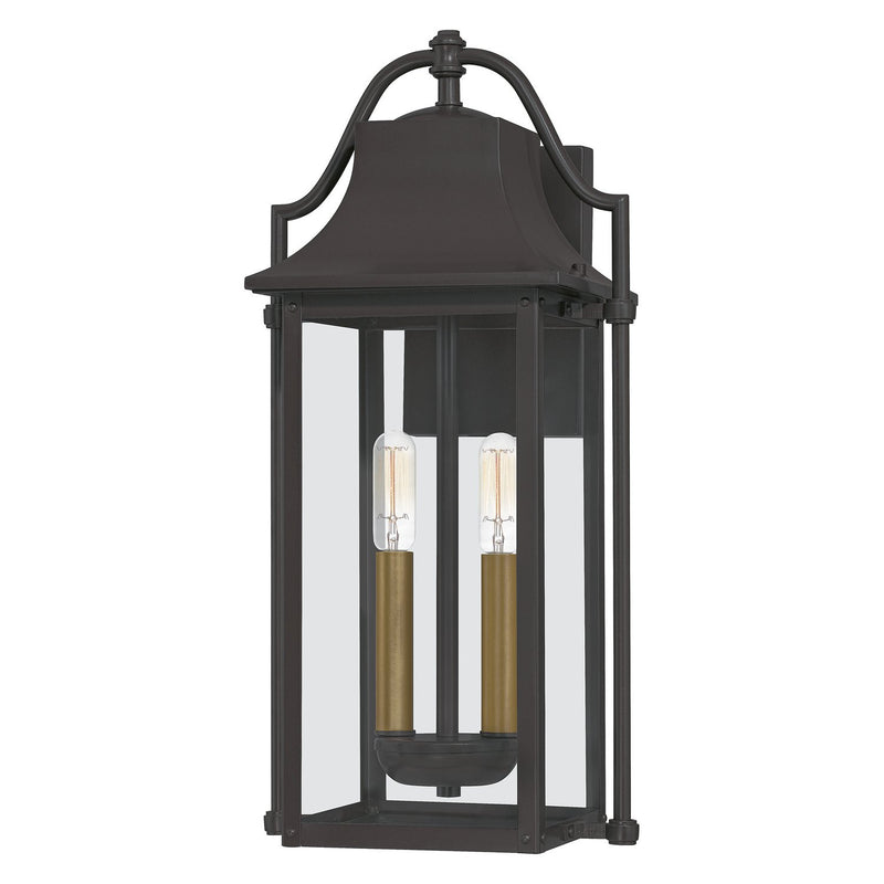 Manning 2-Light Outdoor Wall Lantern in Western Bronze