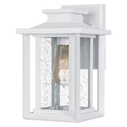 Wakefield Small Outdoor Wall Lantern in Matte White