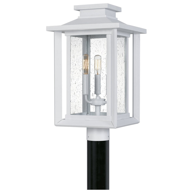 Wakefield 3-Light Outdoor Post Lantern in Matte White