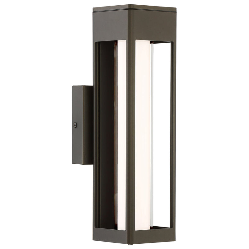 Soll 14" LED Outdoor Wall Sconce in Oil Rubbed Bronze