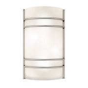 Cassi 2-Light Wall Sconce in Brushed Steel