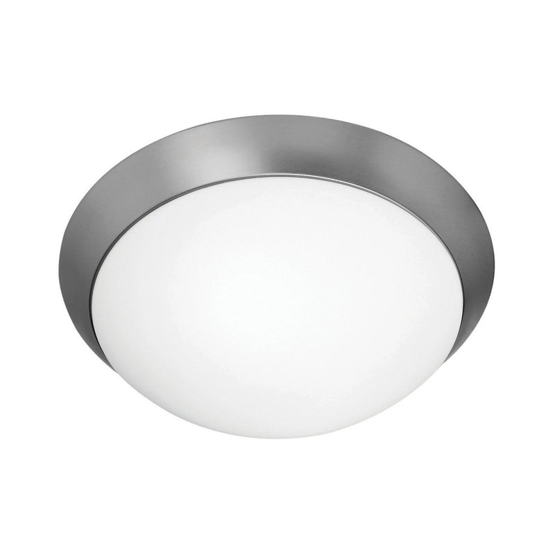 Cobalt 2-Light Flush Mount in Brushed Steel