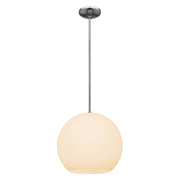 Nitrogen Large Pendant in Brushed Steel