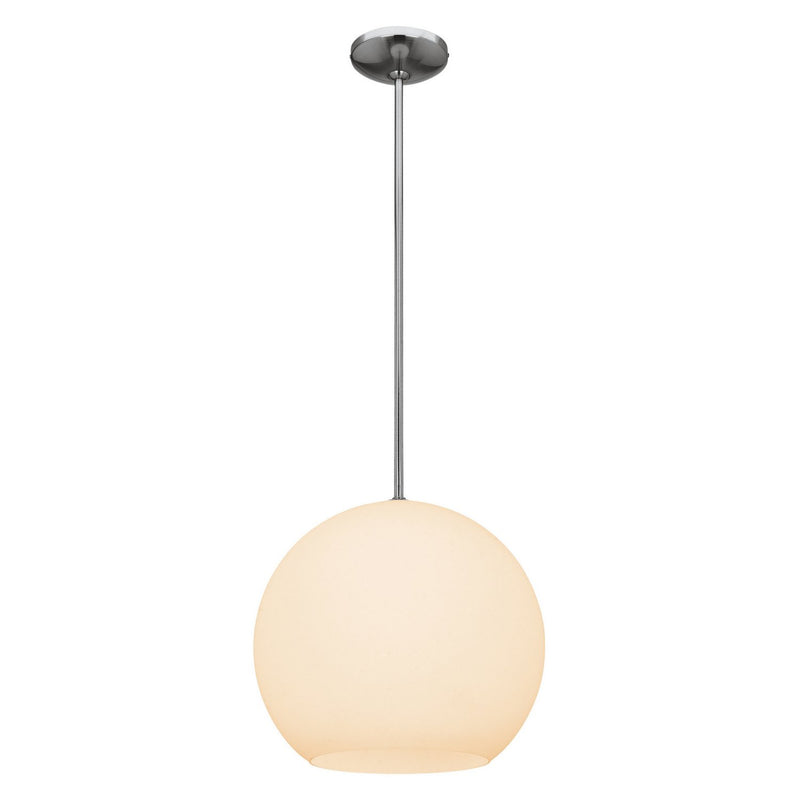 Nitrogen Large Pendant in Brushed Steel