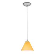 Martini Cable Mini Pendant in Brushed Steel