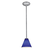 Martini Stem Mini Pendant in Brushed Steel