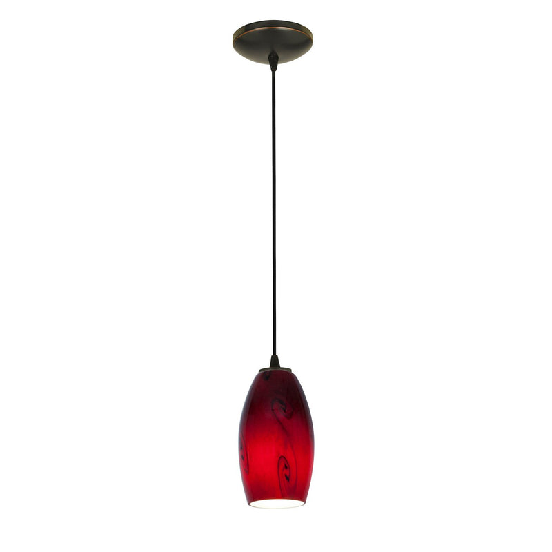 Merlot Cable Mini Pendant in Oil Rubbed Bronze