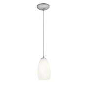 Champagne Cable Mini Pendant in Brushed Steel