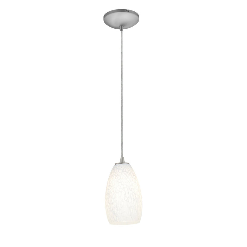 Champagne Cable Mini Pendant in Brushed Steel