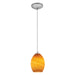 Brandy FireBird 1-Light Pendant in Brushed Steel Finish