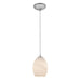 Brandy FireBird 1-Light Pendant in Brushed Steel Finish