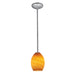 Brandy FireBird 1-Light Pendant in Brushed Steel Finish